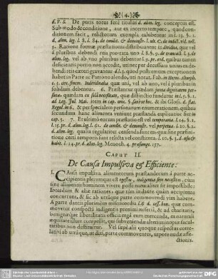 Caput II. De Causa Impulsiva & Efficiente