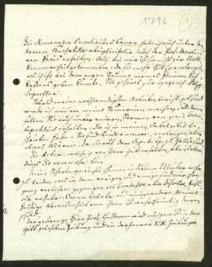 Brief von Albrecht Wilhelm Roth an Unbekannt