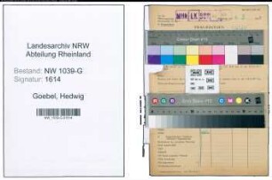 Entnazifizierung Hedwig Goebel , geb. 24.09.1905 ()