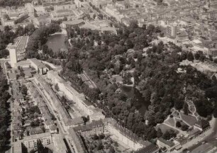 Luftbildaufnahmen von Karlsruhe. Südstadt - Stadtgarten