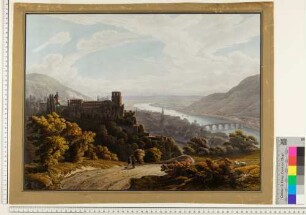 Heidelberg, Schloss und Stadt von Osten