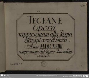 La Teofane. Excerpts - Mus.2159-F-8