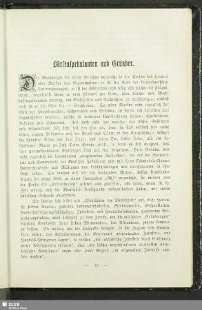 Börsenspekulanten und Gründer