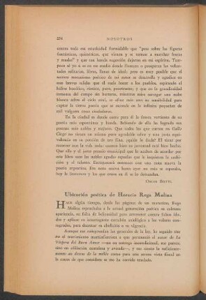 Ubicación poética de Horacio Rega Molina