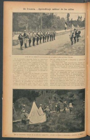 De Francia.- Aprendizaje militar de los niños