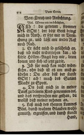 Vom Creutz und Anfechtung.
