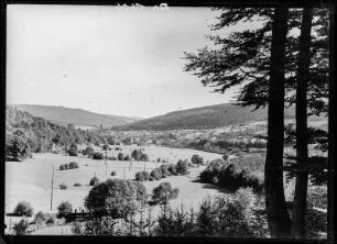 Bad Brückenau in Unterfranken. Blick auf die Stadt