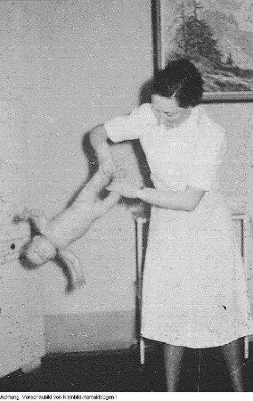 Säuglingsgymnastik, Februar 1950