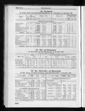XIV. Gas-, Elektrizitäts- und Wasserwerke