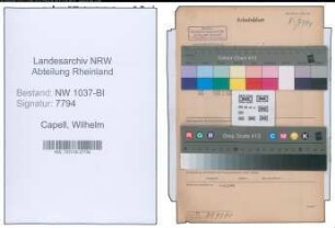 Entnazifizierung Wilhelm Capell , geb. 23.05.1890 (Landwirt)