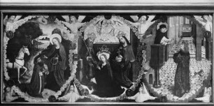 Marienaltar — Drei Darstellungen aus dem Bilderkreis der Rosenkranzandacht