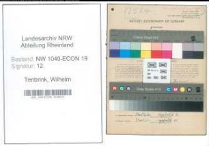 Entnazifizierung Wilhelm Tenbrink , geb. 07.11.1900 (Hilfsarbeiter)