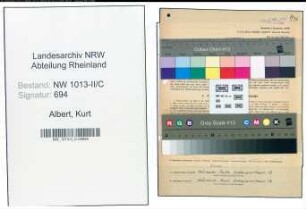 Entnazifizierung Kurt Albert , geb. 04.05.1887 (Lebensmittelhaendler)