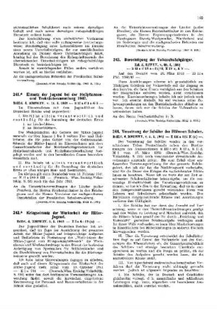 Kriegseinsatz der Werkarbeit der Hitler-Jugend : [Amtliche Erlasse] ; [Amtlicher Teil]