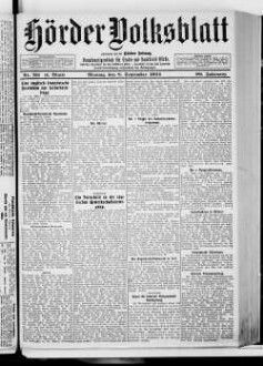 Hörder Volksblatt. 1884-1934