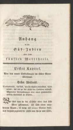 Anhang von Süd-Indien oder dem fünften Welttheile
