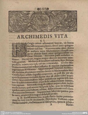 ARCHIMEDIS VITA