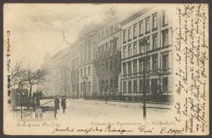 Ansichtskarte "Askanisches Gymnasium – Halleschestraße"