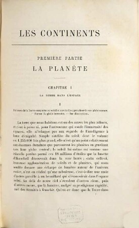 La terre : description des phénomènes de la vie du globe, 1