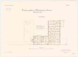 Ministerium des Innern, Berlin Erweiterungsbau: Grundriss 3. Obergeschoss 1:100