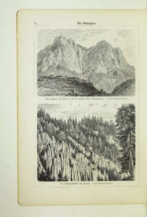Der Schlern bei Bozen und die Seifer Alp (Tuffplateau)