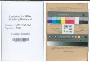 Entnazifizierung Elfriede Floerke , geb. 00.00.0000 (Polizeiinspektor)