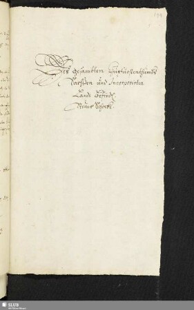 Des gesambten ChurFürstenthumbs Sachßen und Incorporirten Lande befindl. SteuerSchocke.