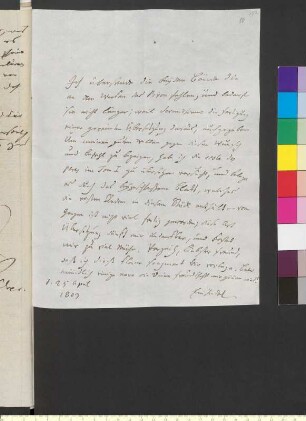 Brief von Einsiedel-Scharfenstein, Friedrich Hildebrand von an Goethe, Johann Wolfgang von