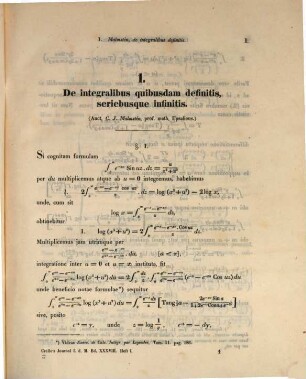 Journal für die reine und angewandte Mathematik. 38. 1849