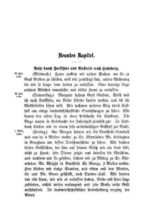 Neuntes Kapitel. Reise durch Yorkshire und Rückreise nach Hamburg.