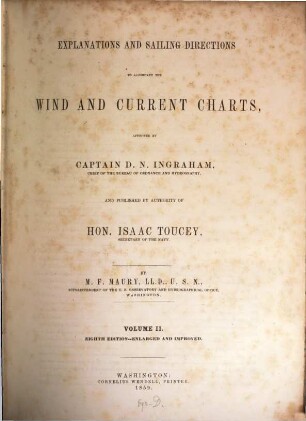Explanations and sailing directions to accompany the wind and current charts, 2