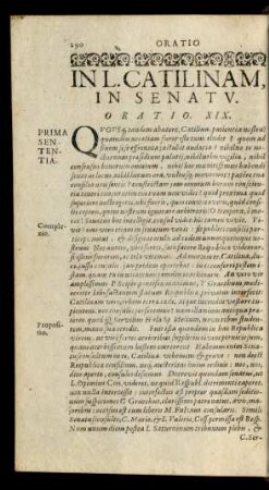 In L. Catilinam, In Senatu. Oratio, XIX.