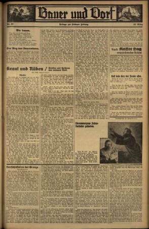 Zweite Ausgabe vom Freitag, den 16. März 1934.