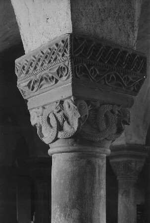 Quedlinburg. Stiftskirche St. Servatius, Kapitell in der Krypta