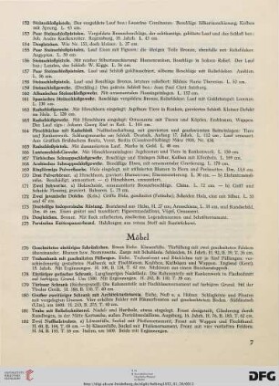 Möbel (Nr. 176-209)