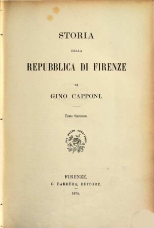 Storia della Repubblica di Firenze, 2