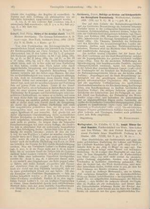 283 [Rezension] Schaff, Philip, History of the christian church. Vol. VI
