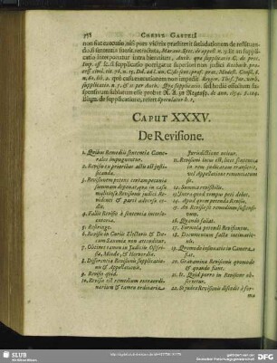 Cap. XXXV. De Revisione