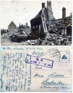 Kriegszerstörte Häuser