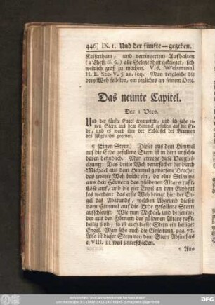 Das neunte Capitel.