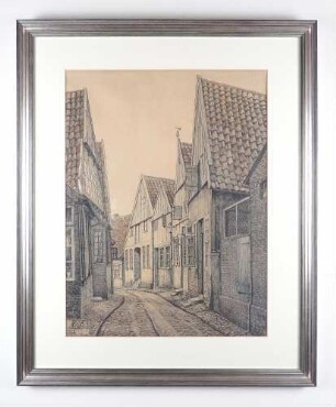 E. Haacke: Die Küsterstraße in Otterndorf (1910)