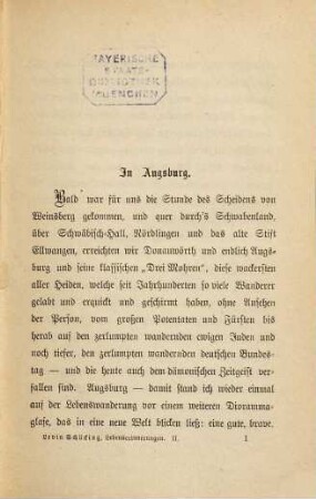 Lebenserinnerungen, 2