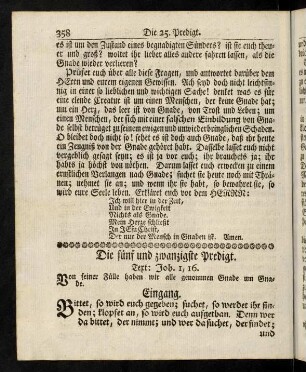 358-379, Die fünf und zwanzigste Predigt