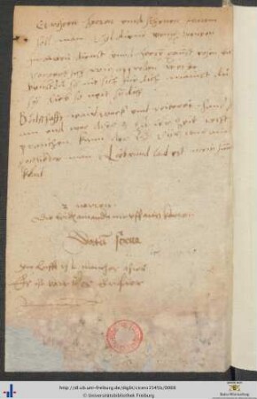 Handschriftliche Sentenzen