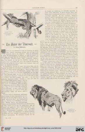 9: Ein Maler der Thierwelt