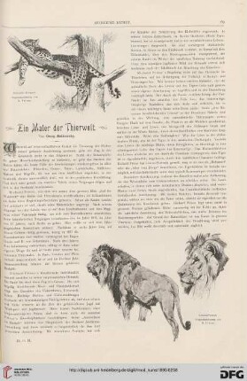 9: Ein Maler der Thierwelt