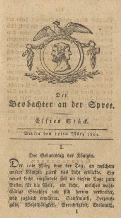 11. Stueck, 15. Maerz 1802