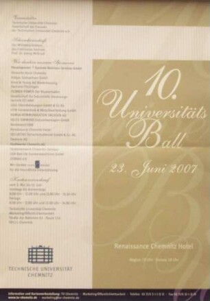 "10. Universitätsball der TU Chemnitz, am 23.06.2007"