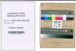 Entnazifizierung Herbert Kuhren , geb. 11.09.1901 (Verw.Angestellter)