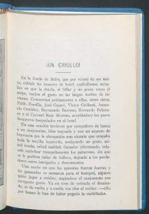 ¡Un criollo!